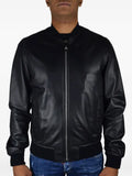 Philipp Plein zip skull leather jacket