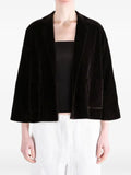 Daniela Gregis tie-fastening velvet jacket