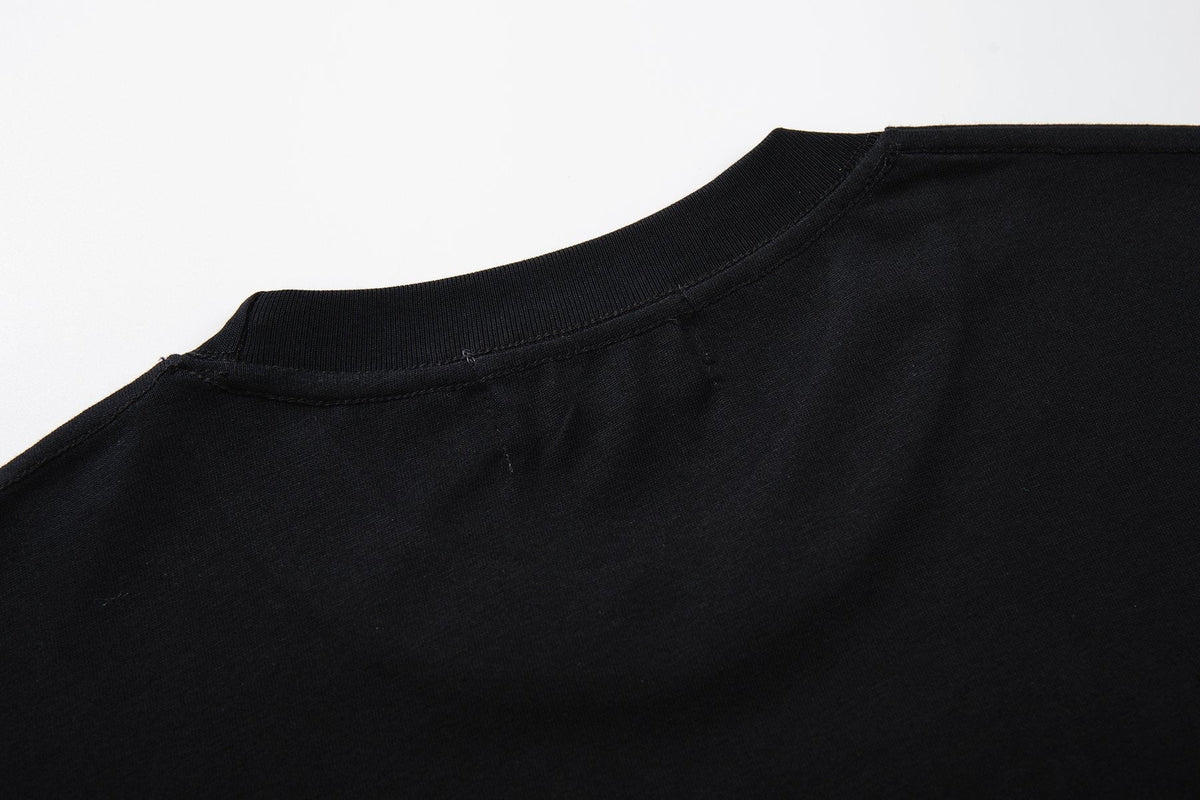 MAJESTIK Distressed Rhinestone Graphic T-Shirt