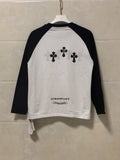 Chrome Hearts Long-Sleeve Shirt White/Black Y87#