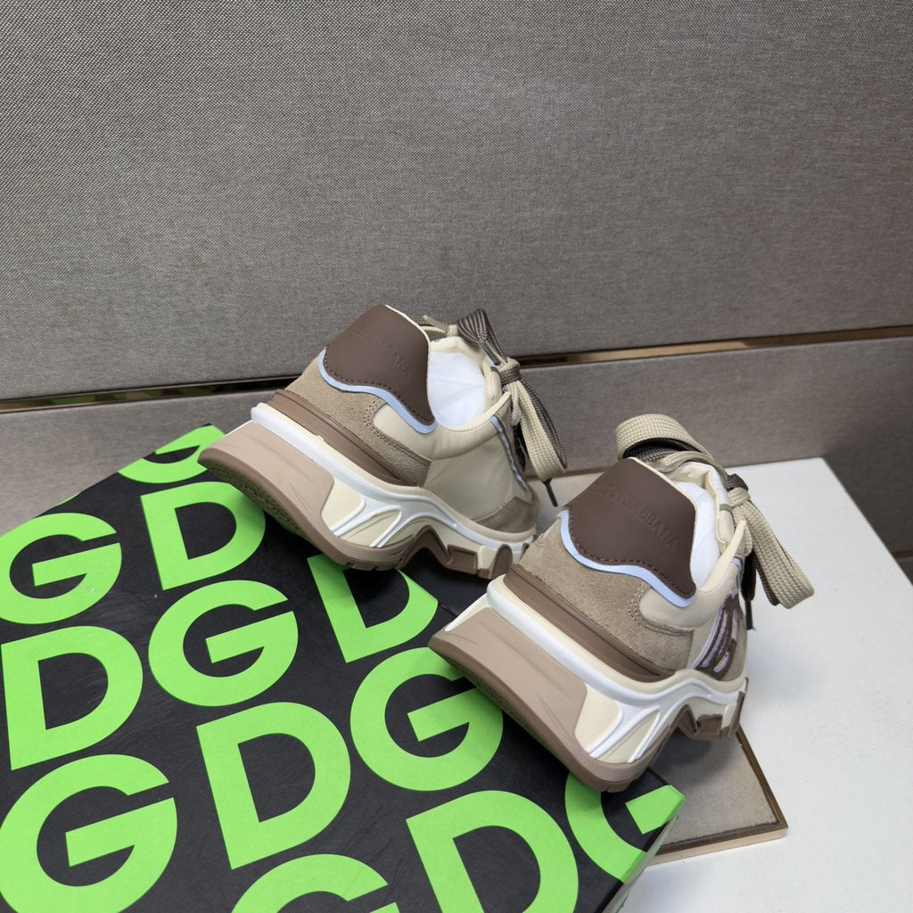 Dolce & Gabbana Taupe Chunky Sole Sneakers